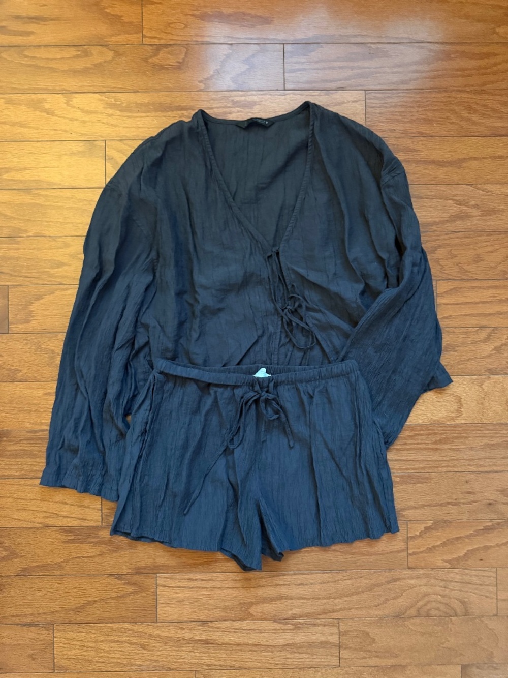 Dark Blue Zara Shorts Set
